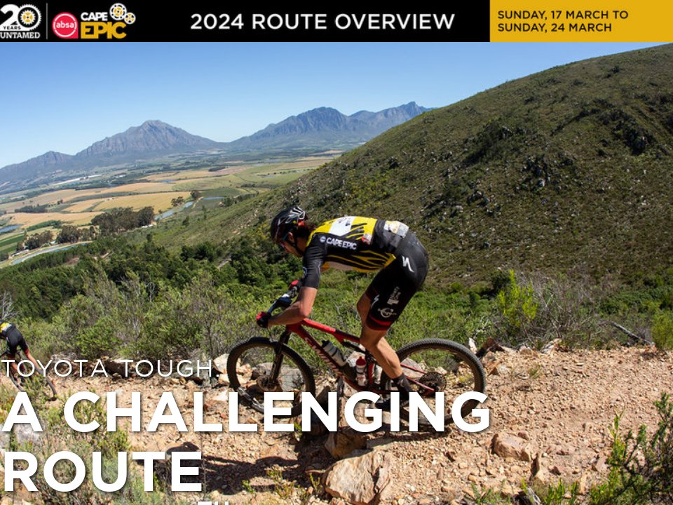 Toyota AD 2024 Absa Cape Epic Chapter 1